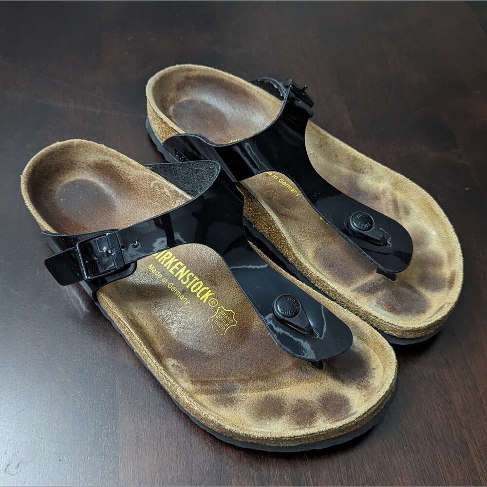 Birkenstock Women's Glossy Black Sandals